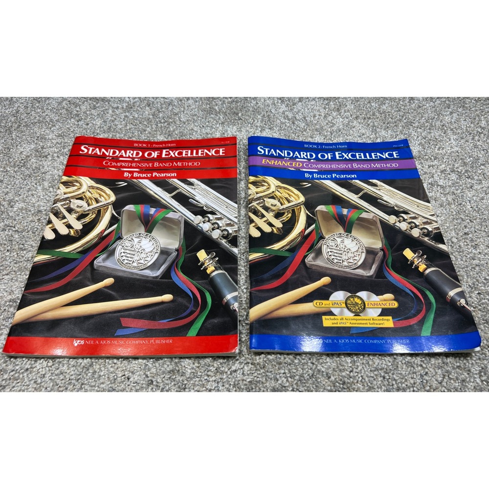 Standard‎ of Excellence French Horn Books 1 & 2 Bruce Pearson Kjos Music Method